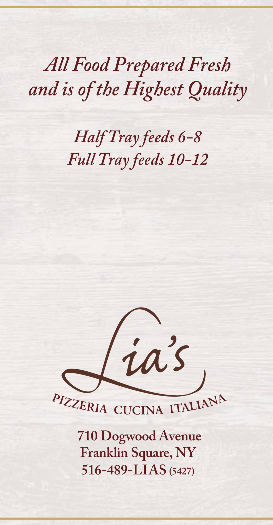 Catering Menu 5